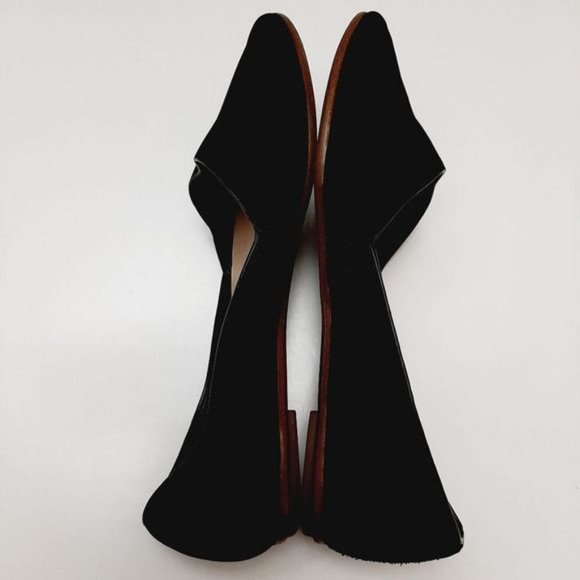 ALDO D'orsay Ballet Flats Slip-On Suede Leather Shoes Black Sz 6.5 - Picture 13 of 16
